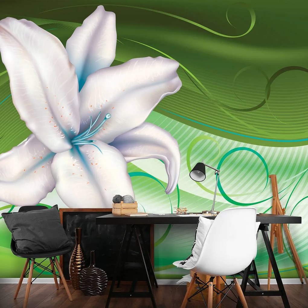 Fototapet - Arta florală - abstract (152,5x104 cm)