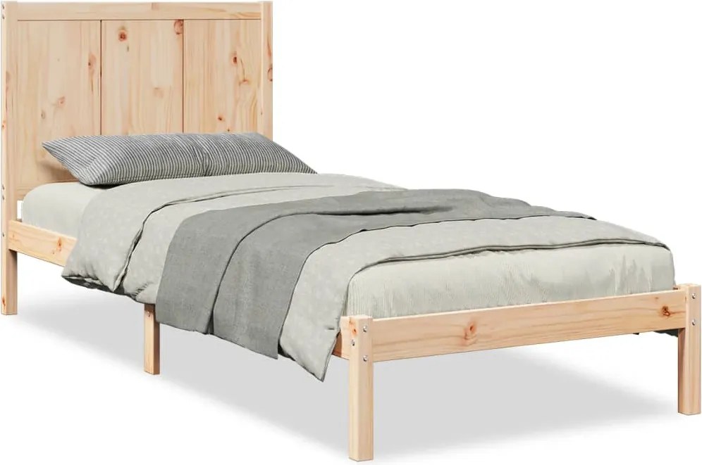 vidaXL Cadru pat foarte lung fără saltea, 100x210 cm, lemn masiv
