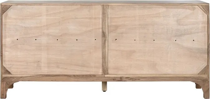 Bufet din lemn masiv de acacia, 175×40×81 cm, „Baobab"