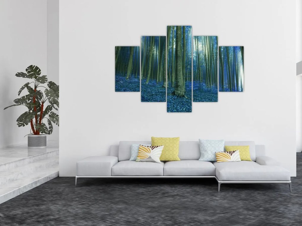 Tablou - Pădure albastră (150x105 cm)