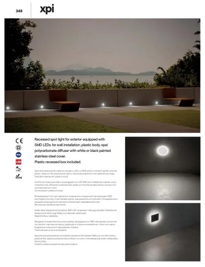 Redo 90044 - Lampă încastrată exterior LED INCAS LED/2,3W/230V IP65