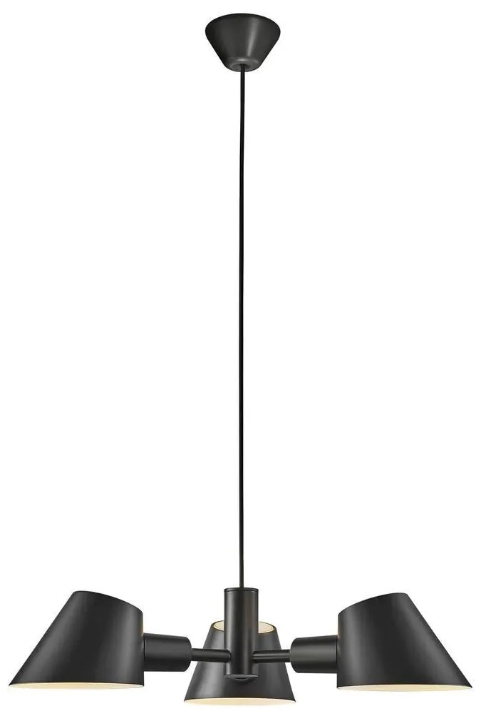 Lustra cu 3 brate design modern STAY negru 2120703003 NL
