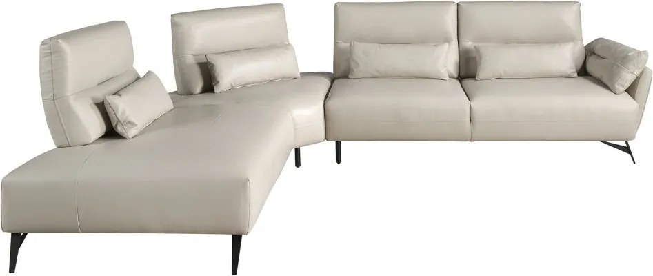 Coltar 5 locuri, Spatar Reglabil, Sezlong Stanga, Cowhide sand