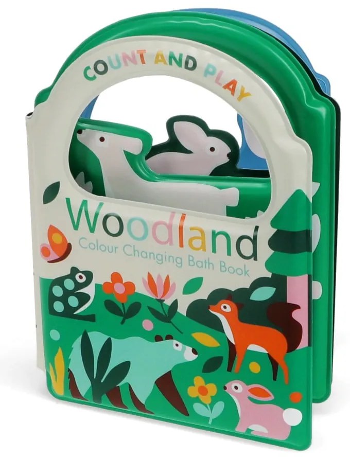Jucărie interactivă Colour changing bath book Woodland – Rex London