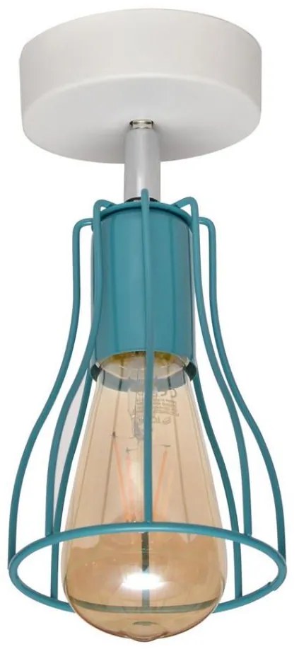 Lustră aplicată TUBE II 1xE27/15W/230V turcoaz