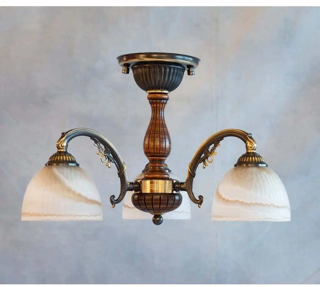 Lustra rustica aplicata cu 3 brate design italian 5920