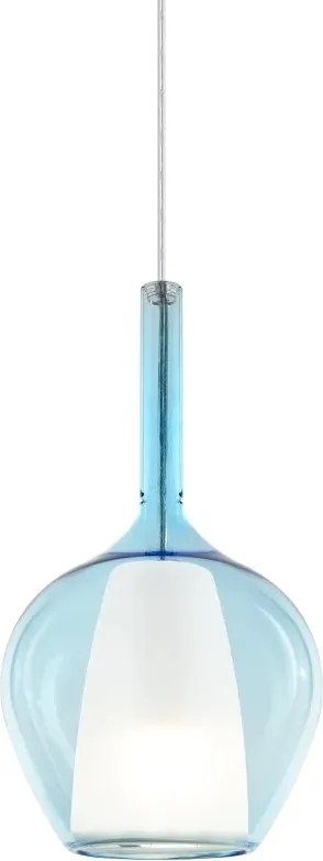 Lustra, Pendul din sticla KALIQUE-1 SP1 D18 AZZURRO