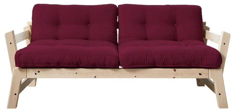 Canapea variabilă Karup Design Step Natural/Light Bordeaux