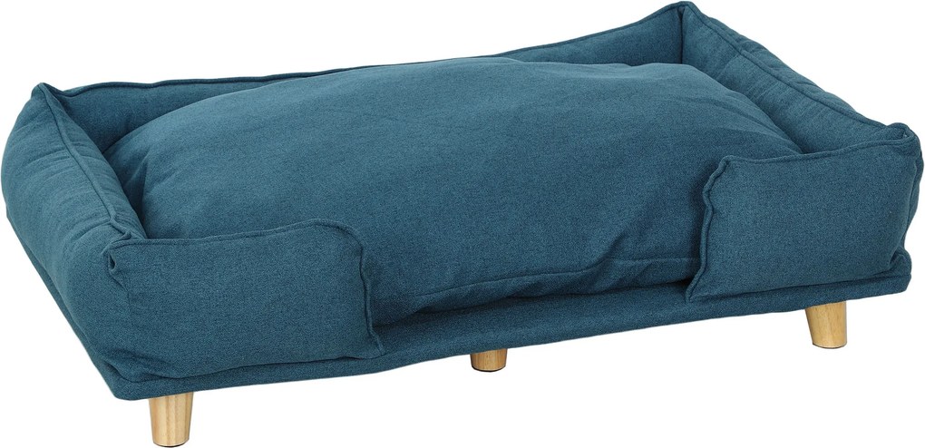 PawHut Canapea pentru Câini până la 30 kg cu Pernă Detașabilă, 96x66x24 cm, Albastru | Aosom Romania
