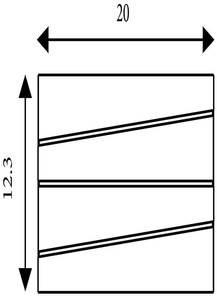 Aplica LED de perete moderna Section