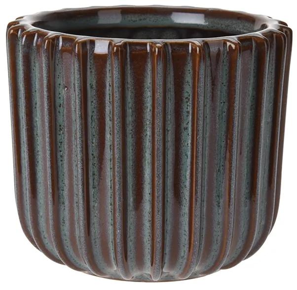 Ghiveci Spectacular din ceramica, maro, 13x11 cm