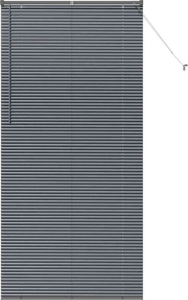 vidaXL Jaluzele venetiene Manual Gri închis 220 x 100 cm Aluminiu