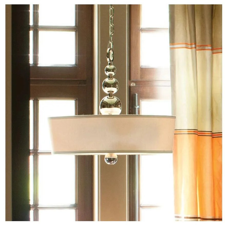 Hinkley HK-ZELDA-P-B-PN - Candelabru cu lanț ZELDA, 3xE27/60W/230V, crom lucios