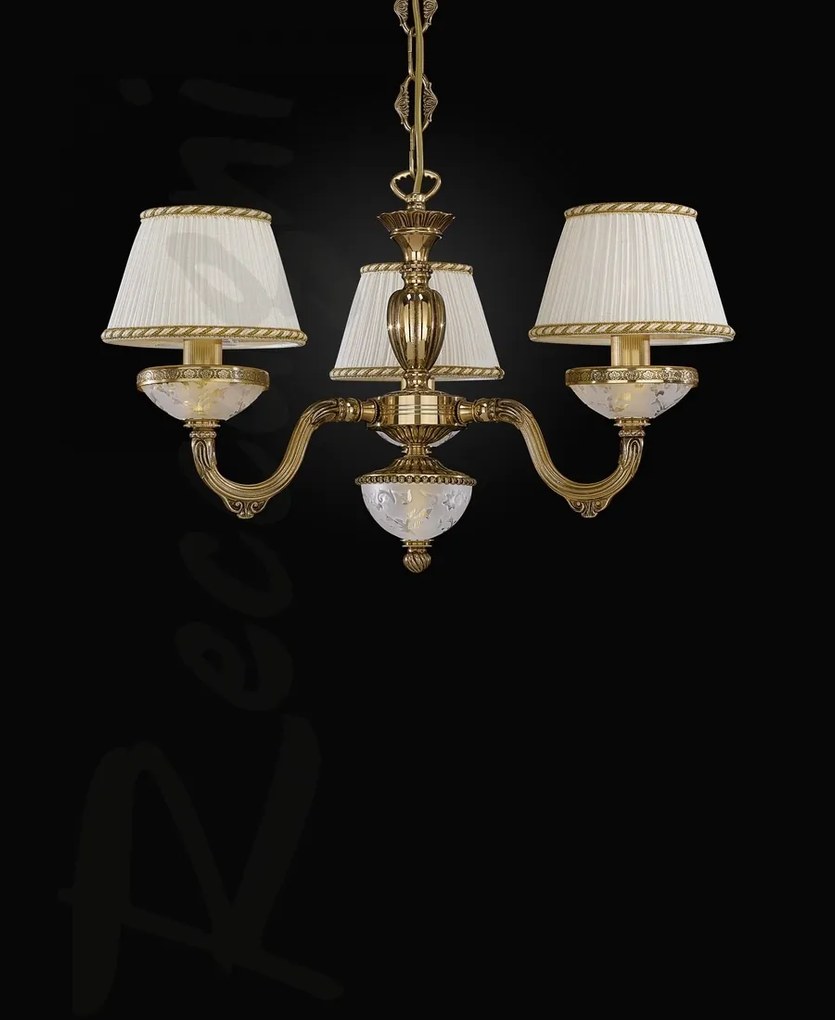 Candelabru din alama 3 brate design italian 6502