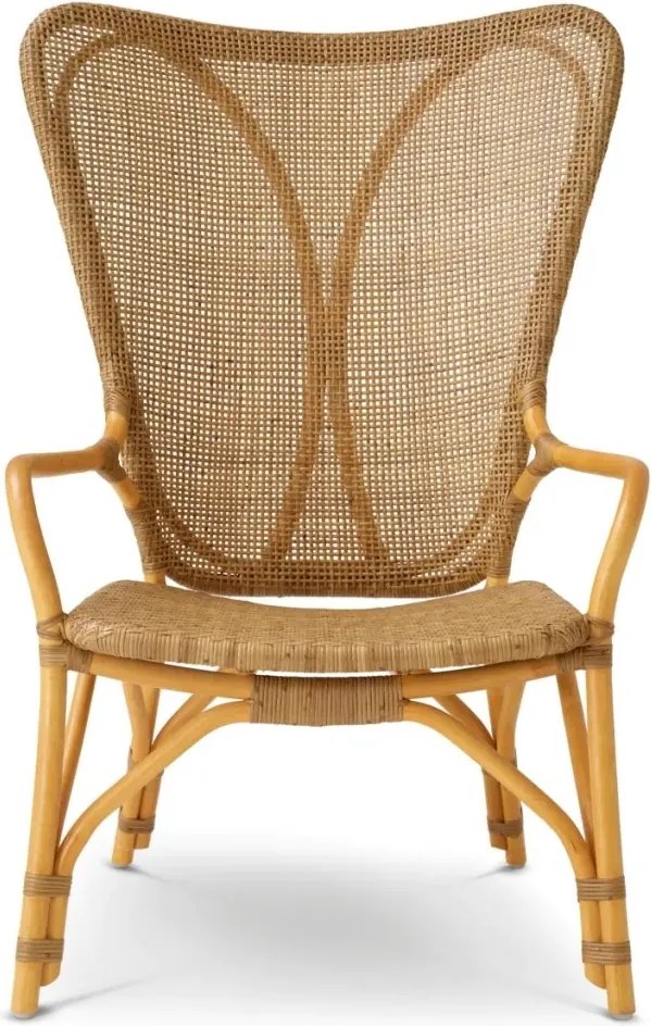 Fotoliu din ratan design LUX, Colony natur honey