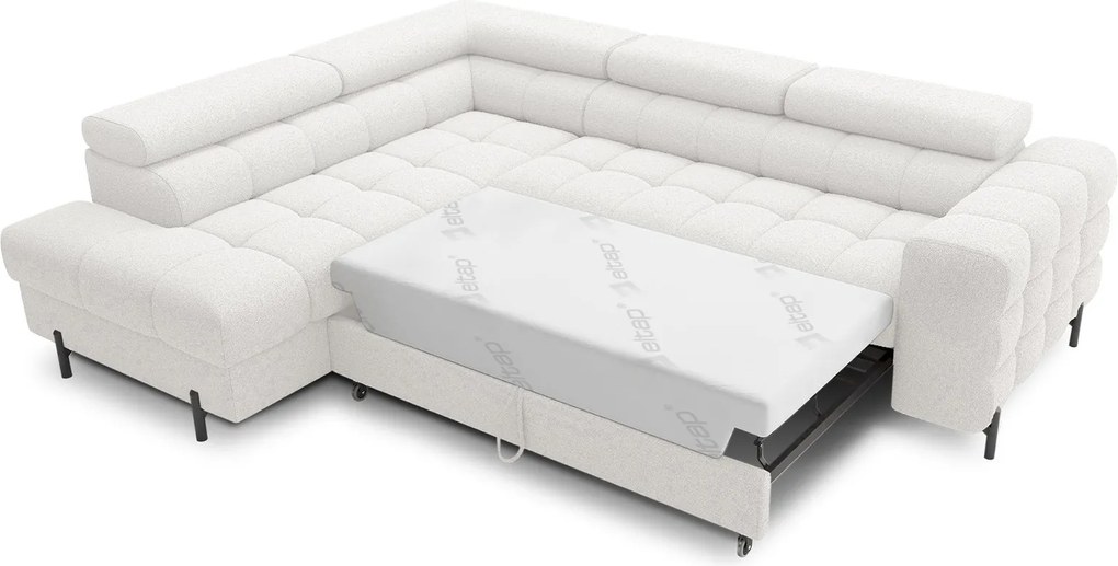 Colțar lemn masiv Ferry Extensibil Material Royal 01, 276 × 72 × 200 cm