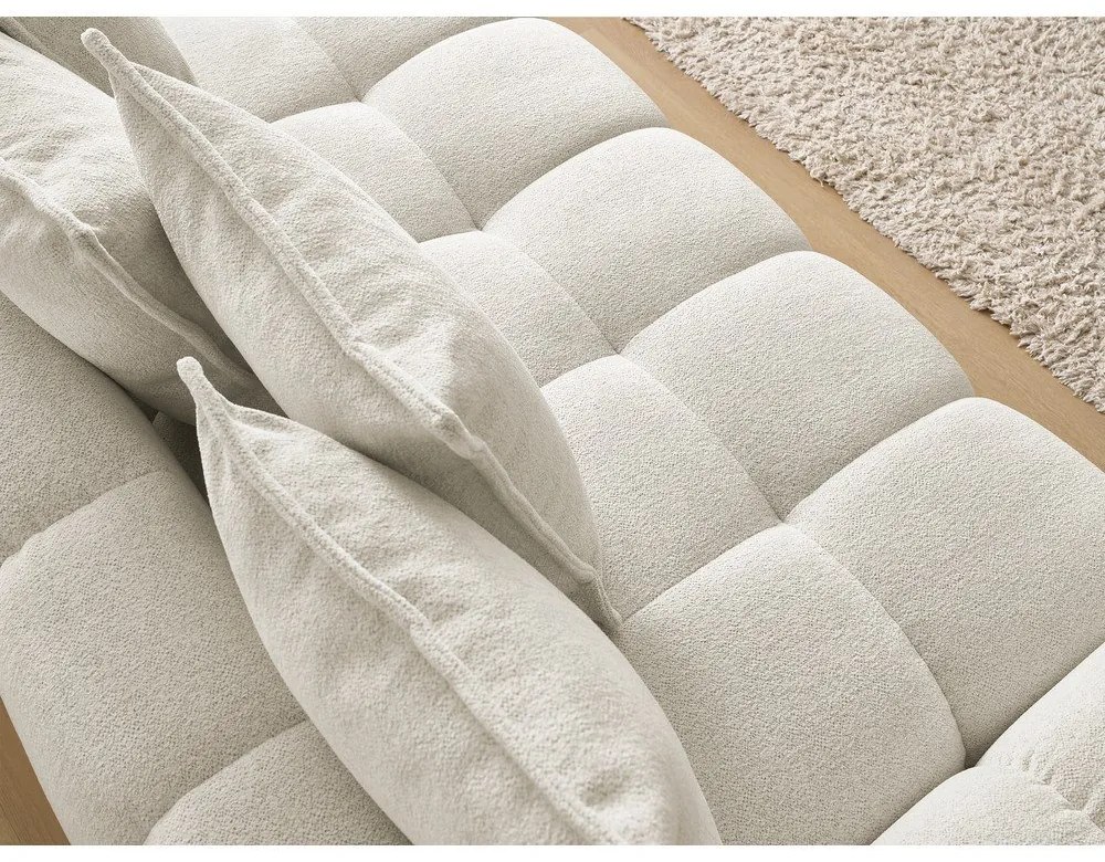 Canapea albă cu tapițerie din chenille 278 cm Everest – Bobochic Paris