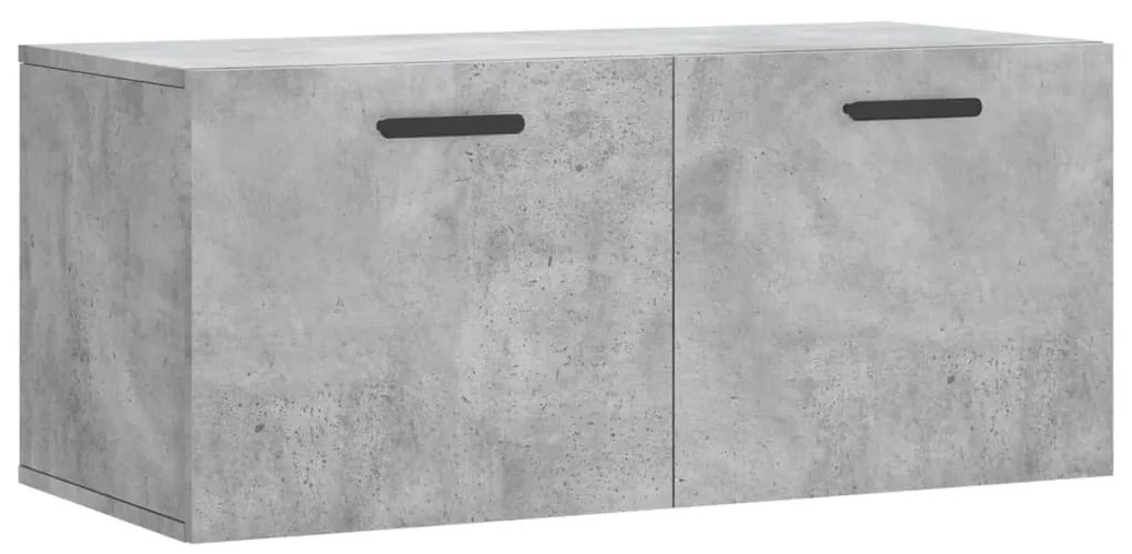 vidaXL Dulap de perete, gri beton, 80x36,5x35 cm, lemn compozit