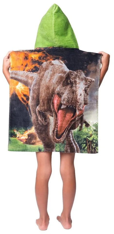 Poncho pentru copii pentru 3-8 ani din bumbac Jurassic World "Volcano" – Jerry Fabrics