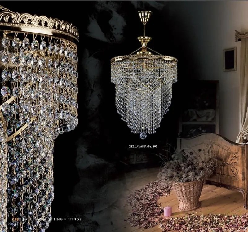 Lustra Cristal Bohemia Exclusive diametru 40cm Jasmina dia. 400 CE