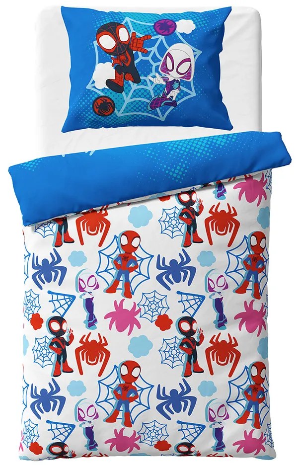 Lenjerie de pat pentru copii Spidey Spider-ManRescue, 140 x 200 cm, 70 x 90 cm