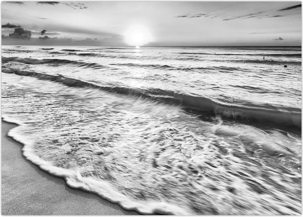 Tablou - Apus de soare pe malul mării (70x50 cm)