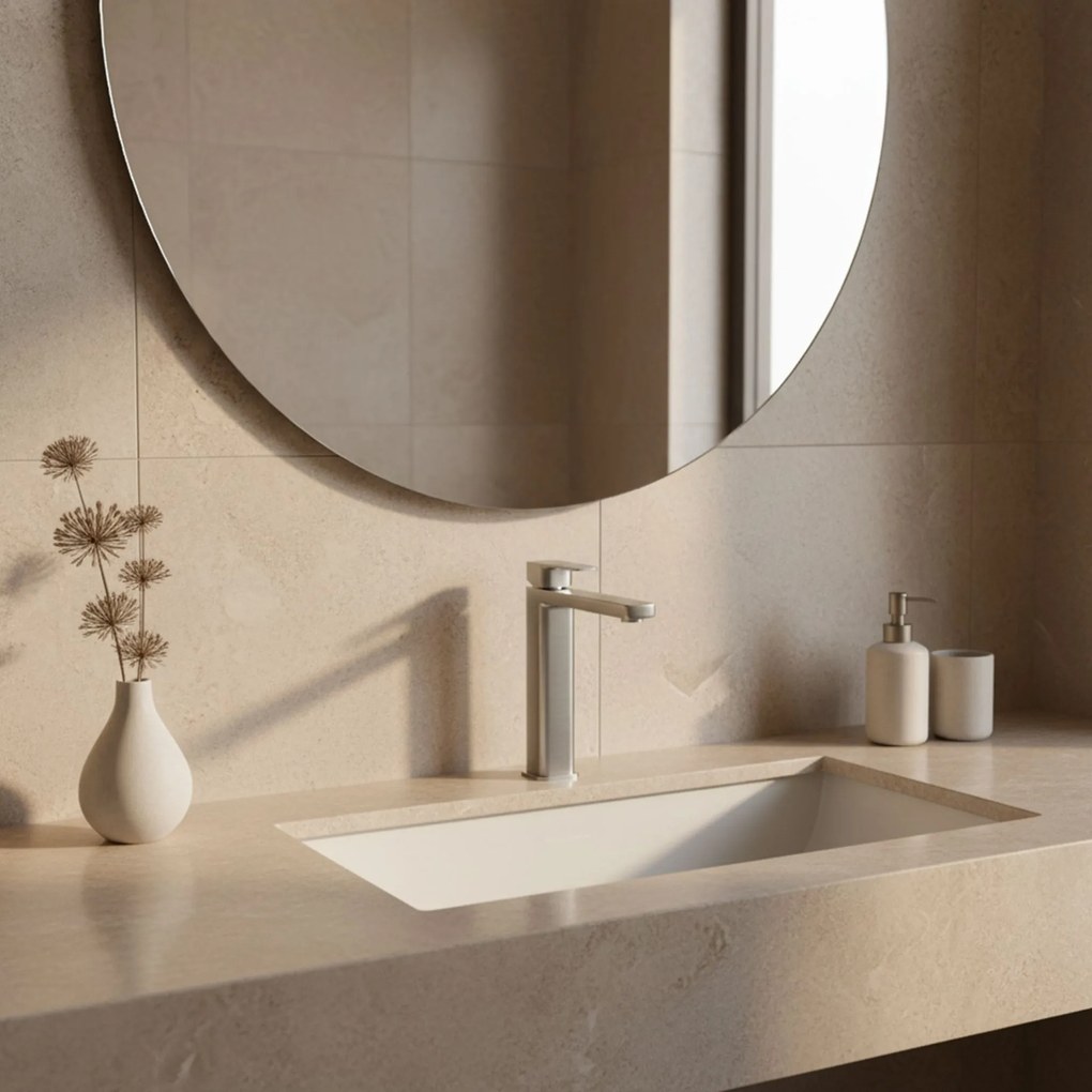 Baterie pentru baie Rea Arlo Brush Nickle