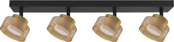 Brilagi - LED RGB spot reglabil AURA LUX 4xGX53/14W/230V Wi-Fi Tuya negru/auriu