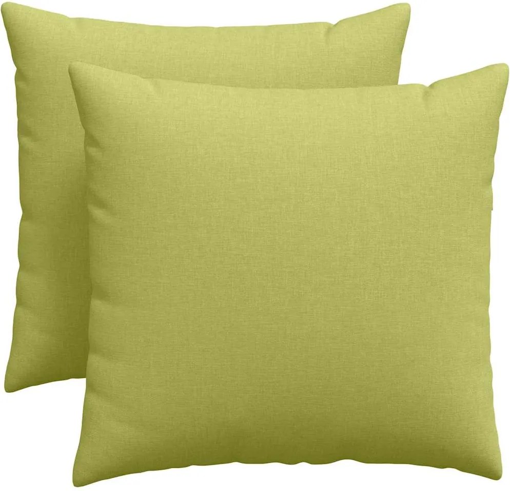 vidaXL Perne pentru canapea 2 pcs Verde deschis 50 x 50 cm țesătură
