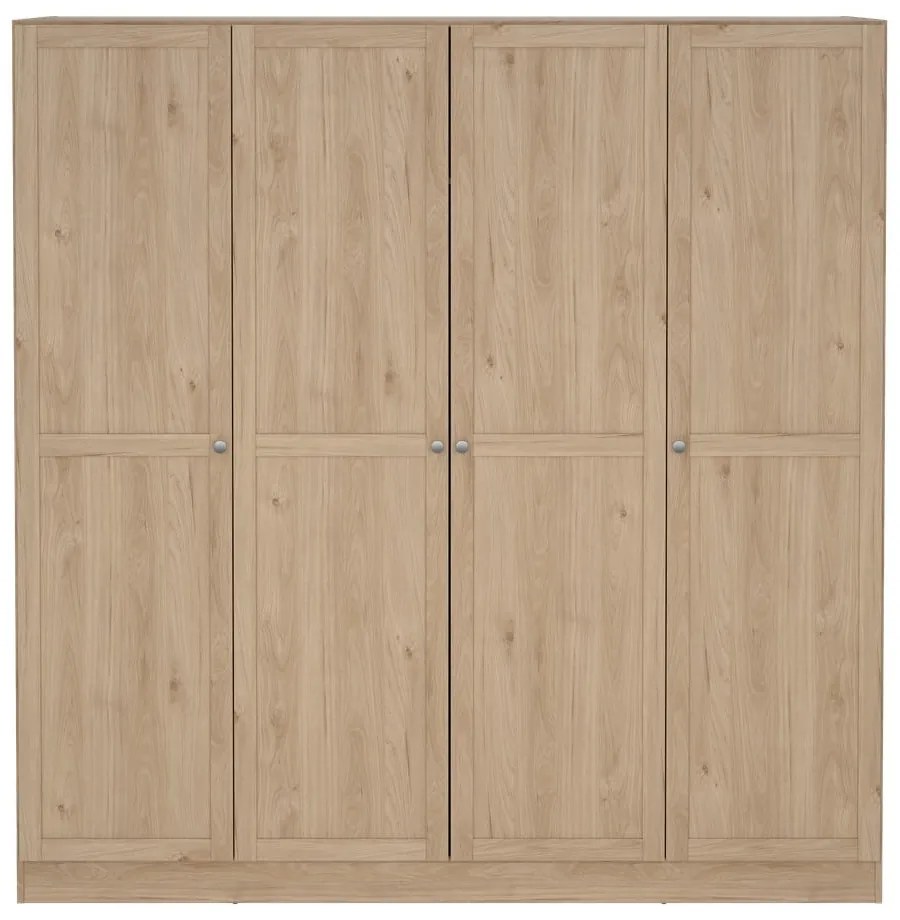 Șifonier cu aspect de lemn de stejar 195,5x200 cm Billund – Tvilum