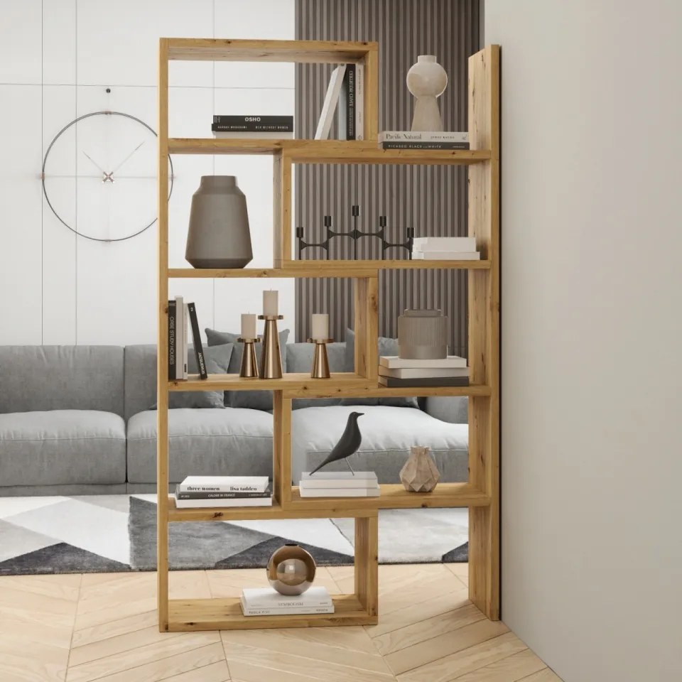 Biblioteca 75-125x188 cm, Karmelo, ADRK Furniture (Culoare: Sonoma / Sonoma)