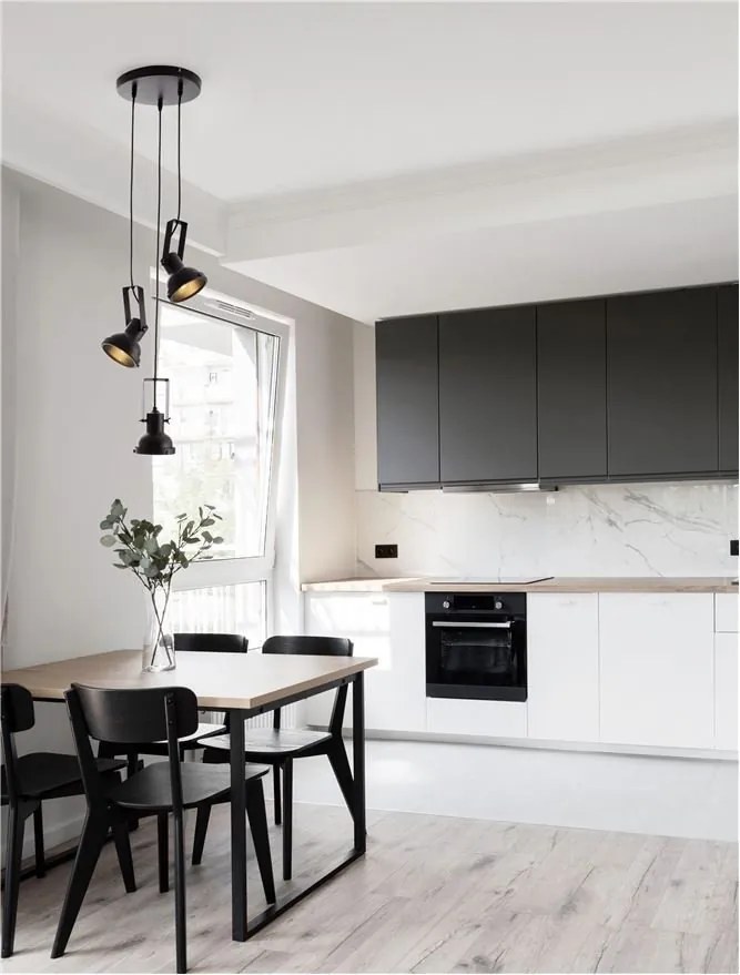 Lustra suspendata metalica design retro RUVI negru