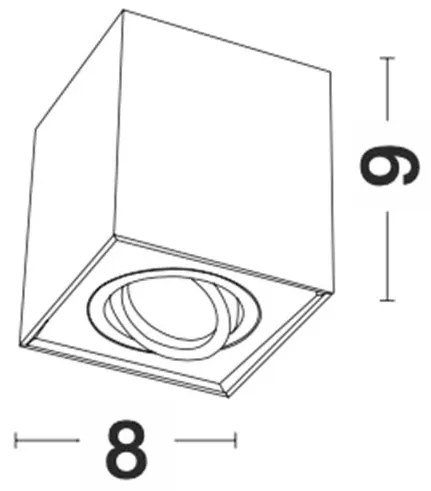 Spot aplicat RENDE alb NVL-9175513