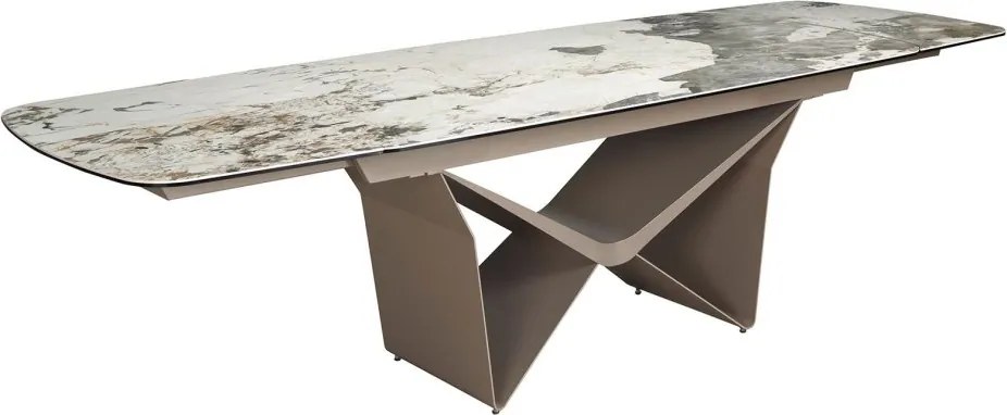 Masa extensibila deosebita design LUX Marble 200-290x100cm