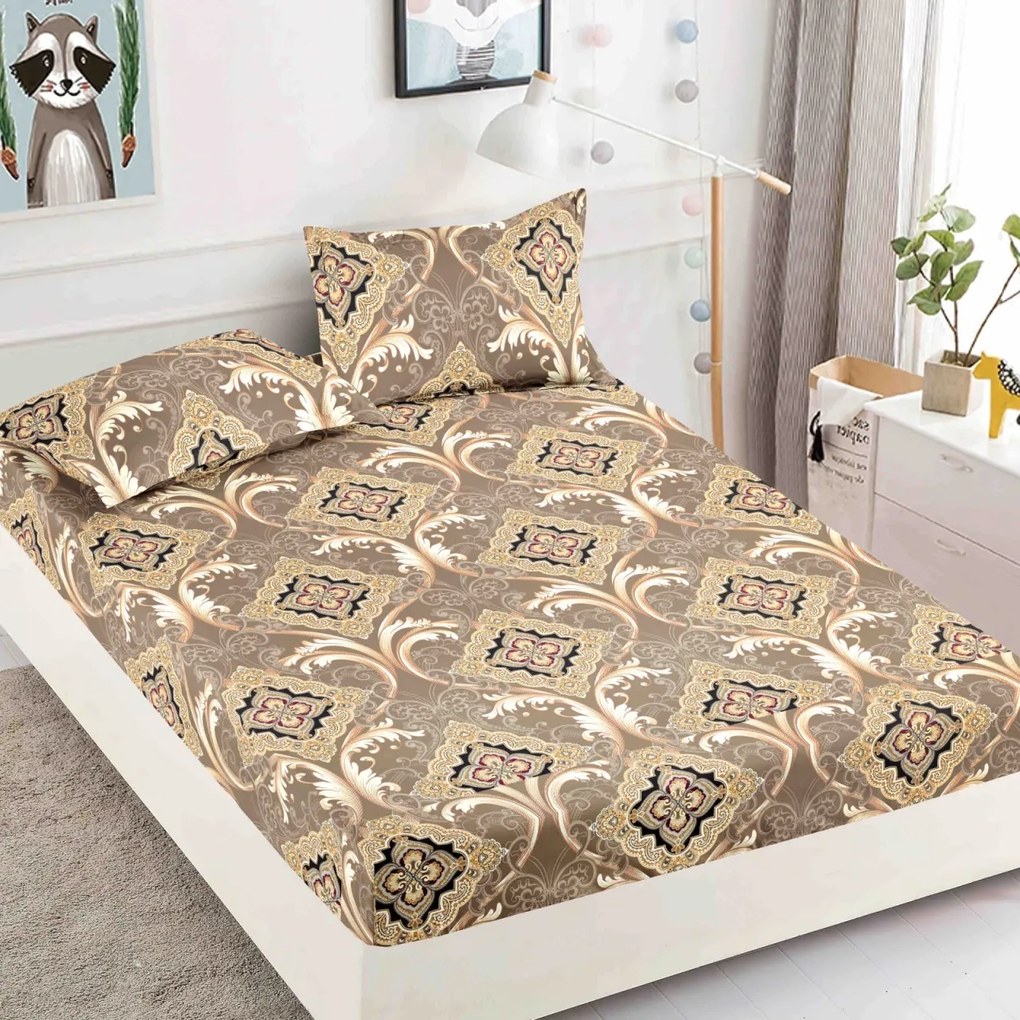 Huse de pat, 3 Piese, Finet cu elastic 180x200