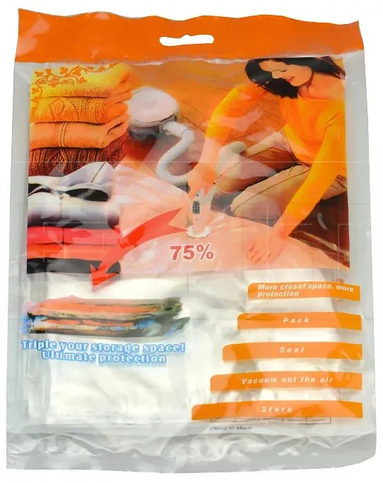 Zaparkorun Sac de vidat pentru depozitarea practică a hainelor de sezon - 50 x 60 cm