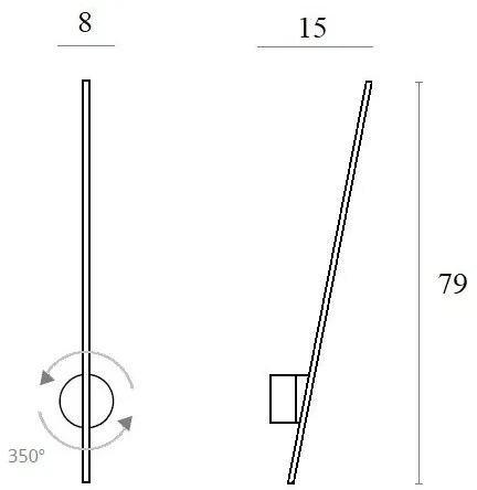Aplică LED de exterior MAXLIGHT W0212 SPIDER LED/8,4W/230V IP44 alb