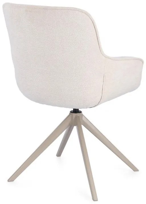 Scaun rotativ, crem, Matilda, Bizzotto