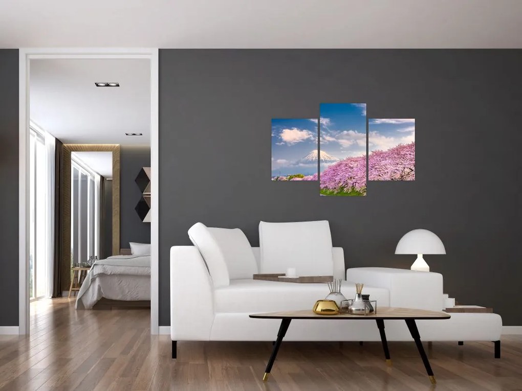 Tablou - Peisaj de primăvară japonez (90x60 cm)