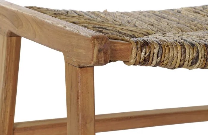 Taburet din lemn de tec si fibra de banana, " Shoe"