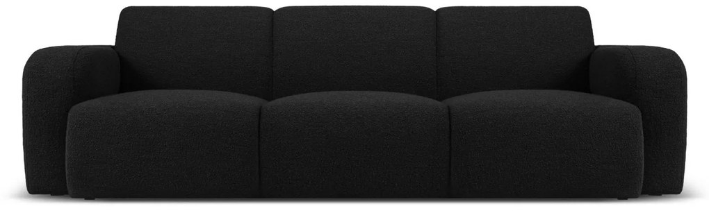 Canapea Molino cu 3 locuri si tapiterie boucle, negru