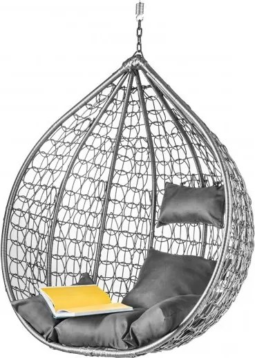 Scaun suspendat KOKON gri fara suport, perna gri