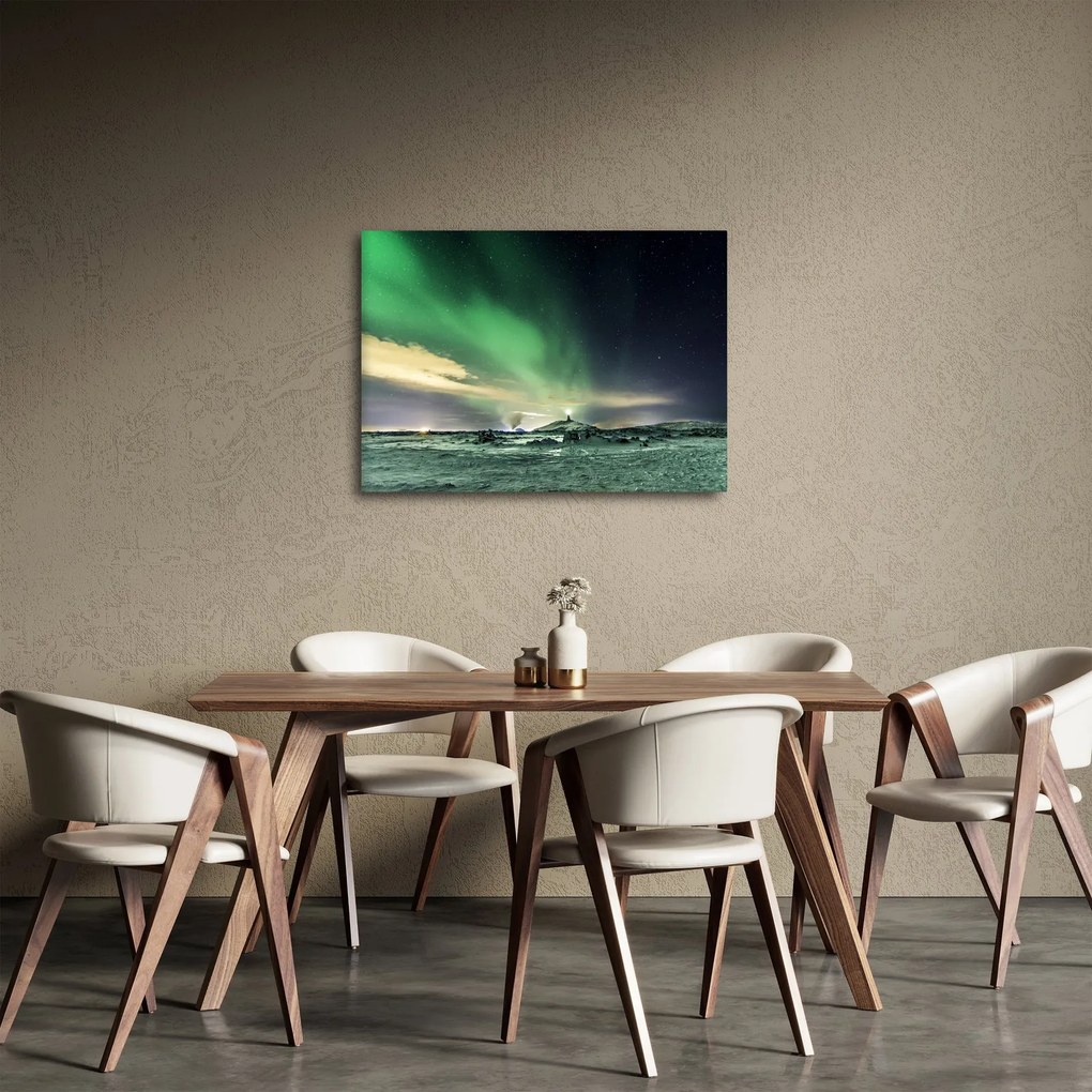 Tablou cu Aurora Borealis (70x50 cm)