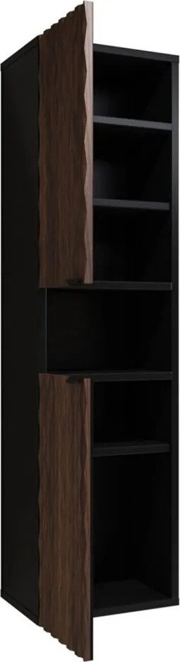 Dulap lemn masiv baie Enzaro, 133 × 33 × 35 cm