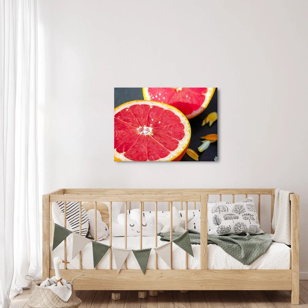Tablou cu grapefruit tăiat (70x50 cm)