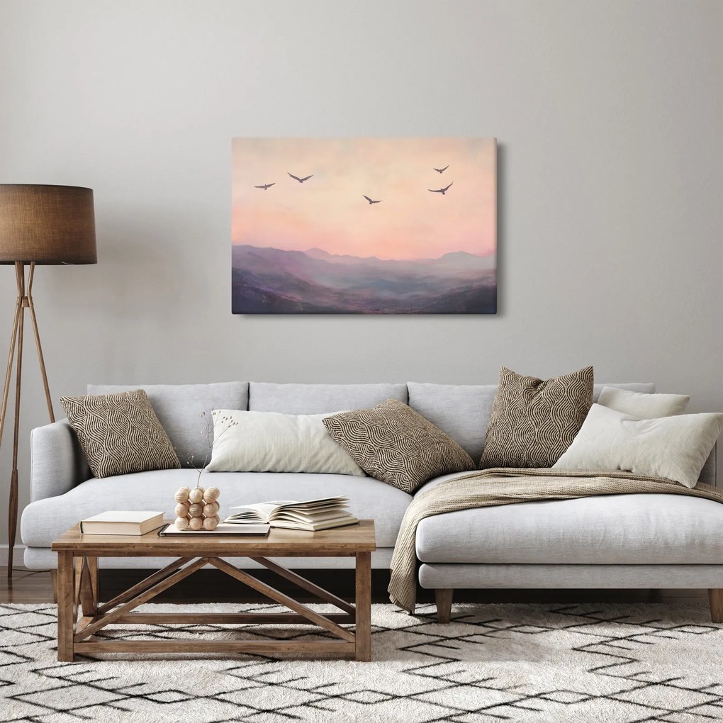Tablou - Stol de păsări II. (90x60 cm)