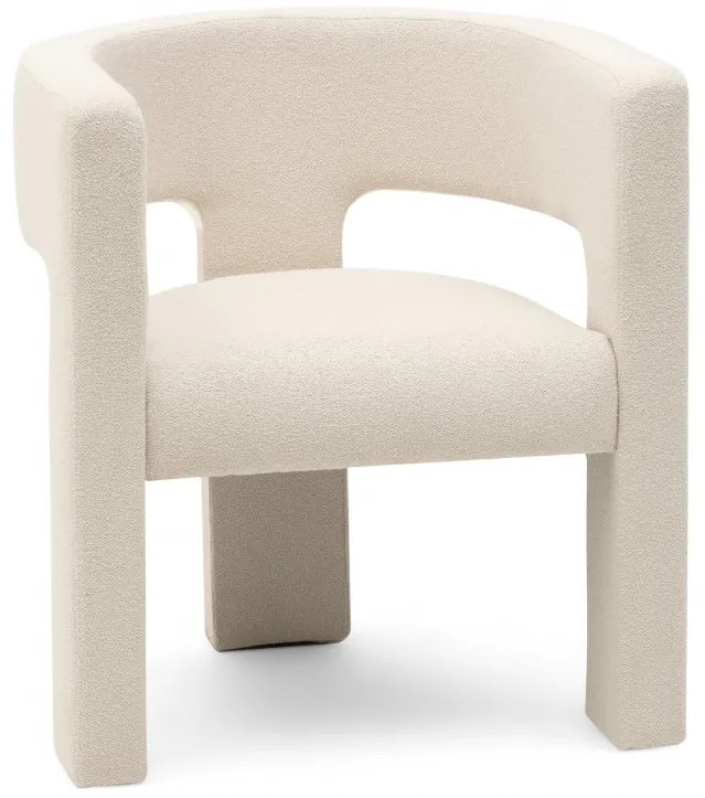 Fotoliu design bej deschis ALPAH LOOP