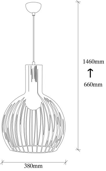 Lustră pe cablu FELLINI 1xE27/100W/230V