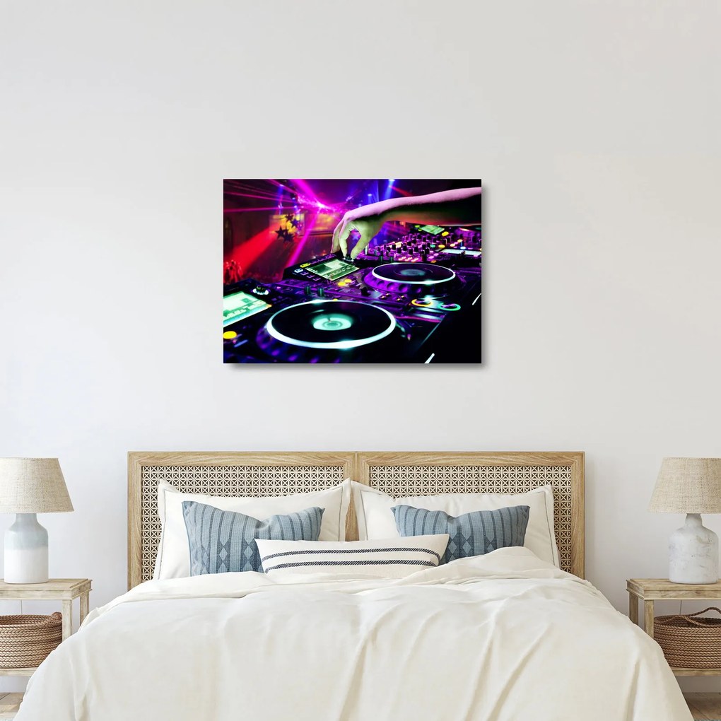 Tablou pe sticlă - DJ (70x50 cm)