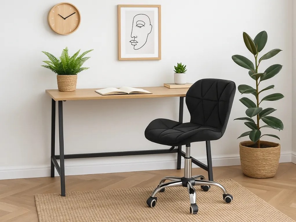 Set pentru birou masa de birou TAYLOR SONOMA 100x50 cm + scaun de birou AVOLA VELVET negru